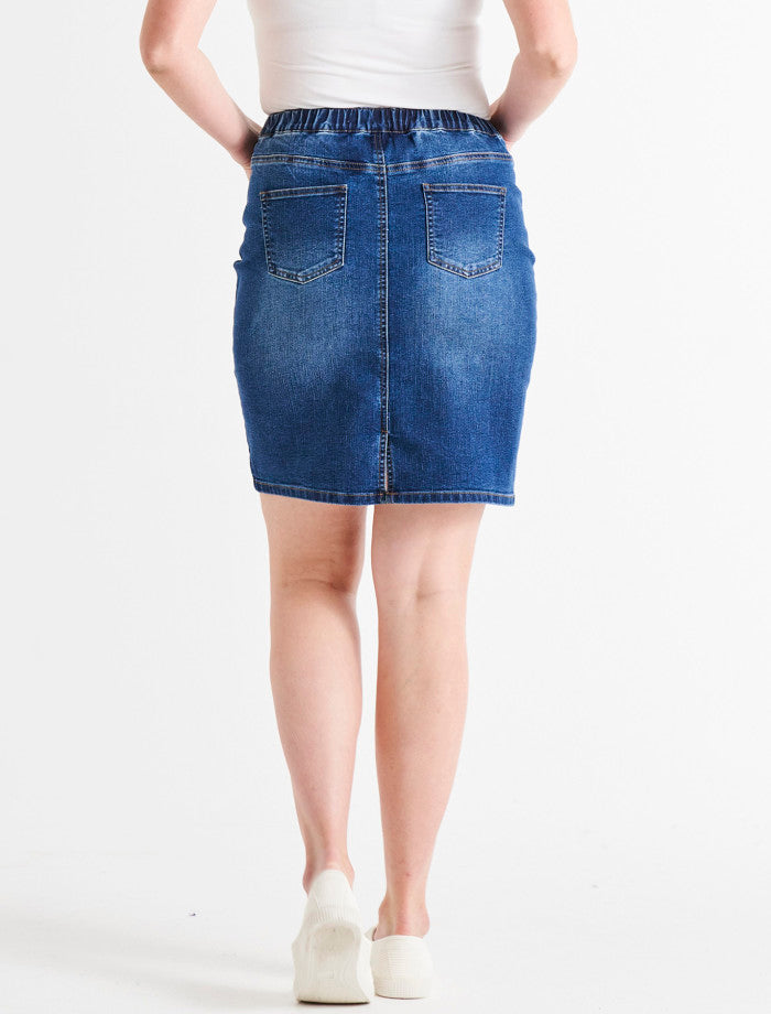 Nala Denim Skirt - Indigo Mix