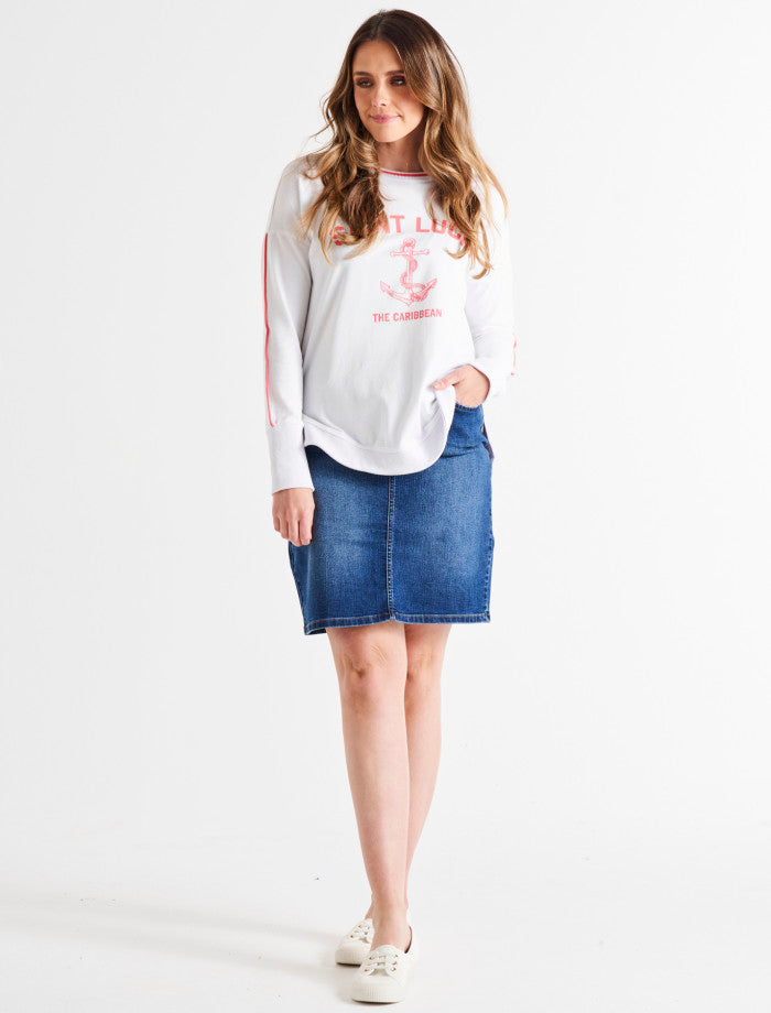 Nala Denim Skirt - Indigo Mix