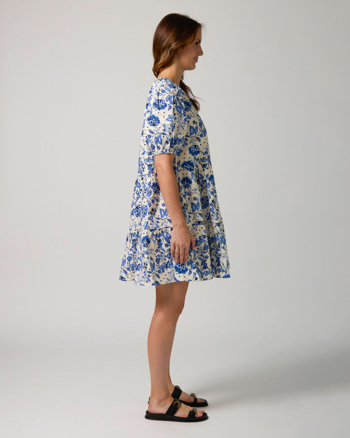 Olive Dress - Grecian Paisley