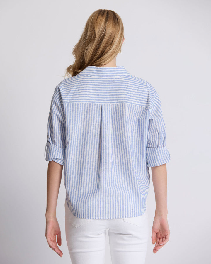 On Repeat Blouse - Sea Stripe