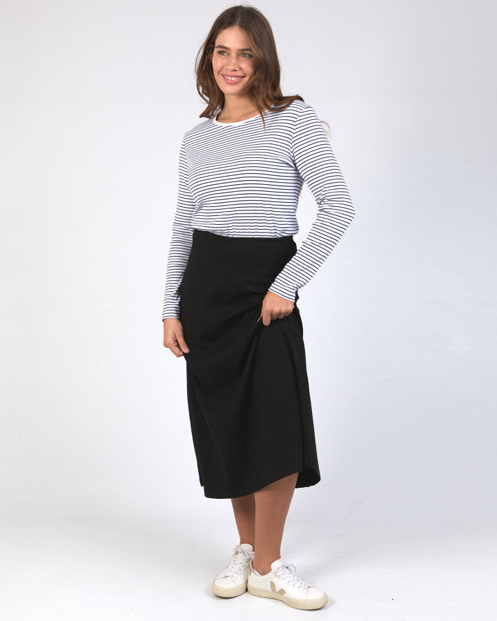 Penny Ponte Skirt - Black