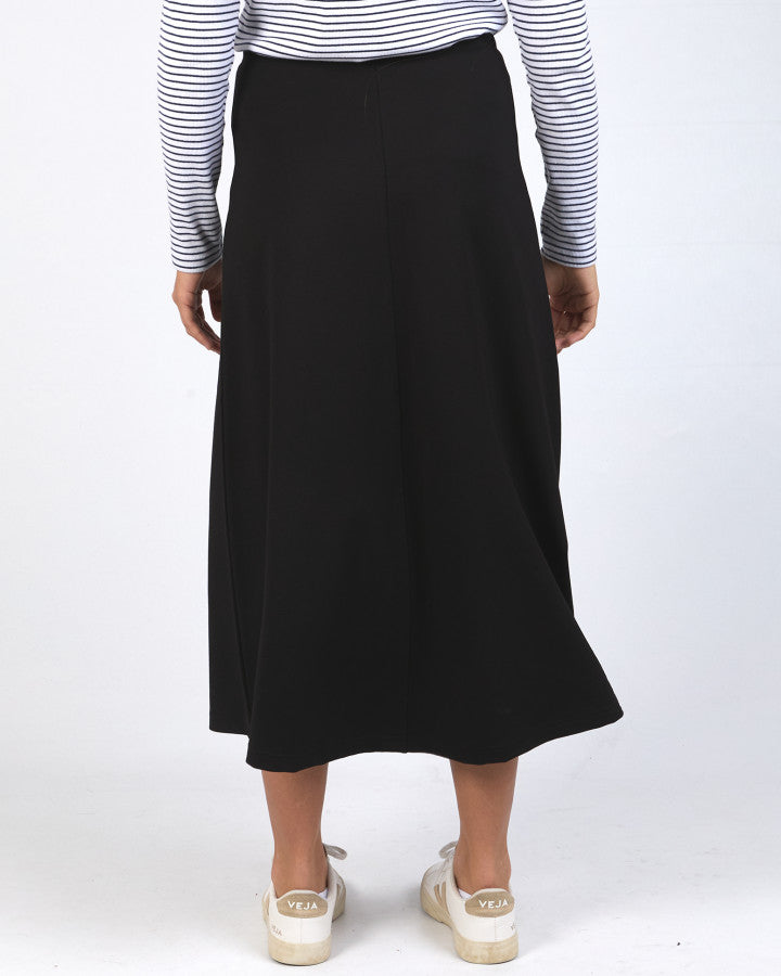 Penny Ponte Skirt - Black