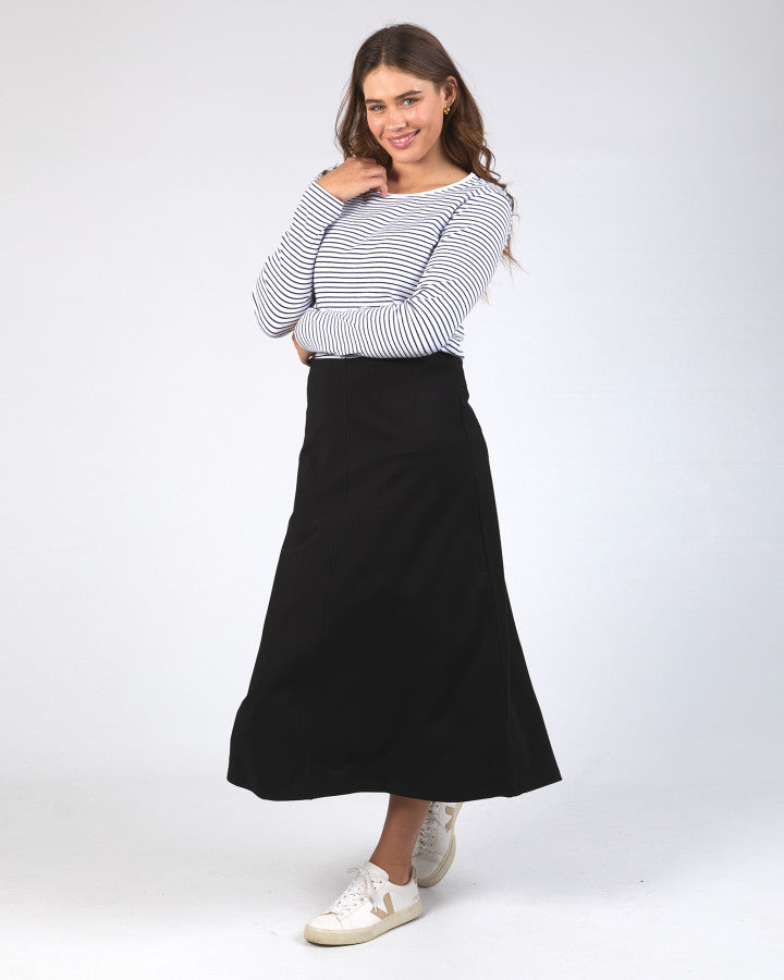 Penny Ponte Skirt - Black