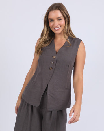 Peyton Vest - Charcoal