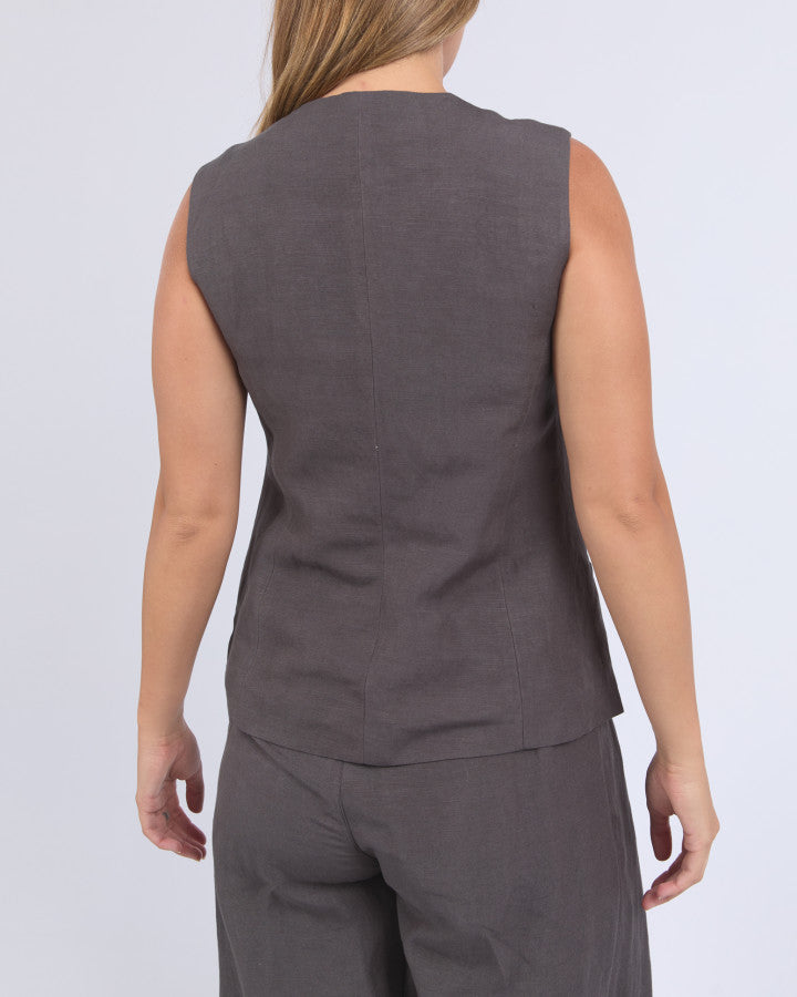 Peyton Vest - Charcoal