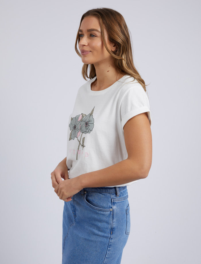 Poppy Tee - Vintage White