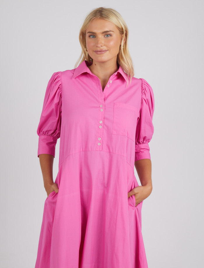 Primrose Dress - Super Pink