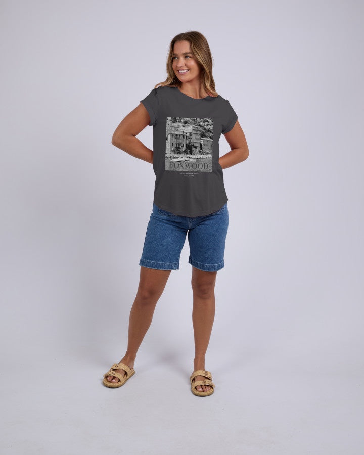 Provence Tee - Washed Black