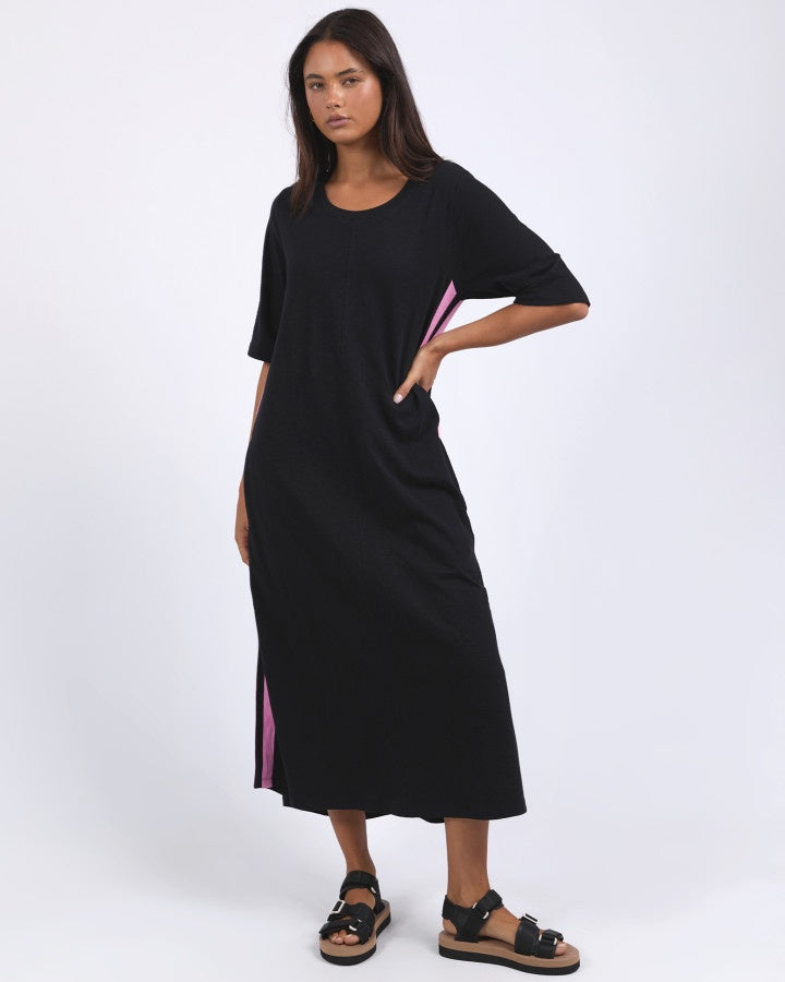 Recovery 3/4 Sleeve Dress - Black