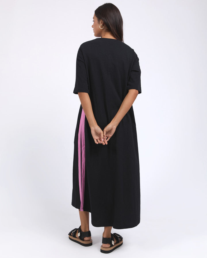 Recovery 3/4 Sleeve Dress - Black