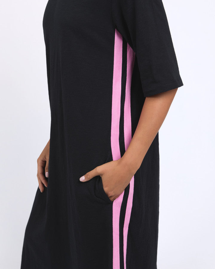 Recovery 3/4 Sleeve Dress - Black
