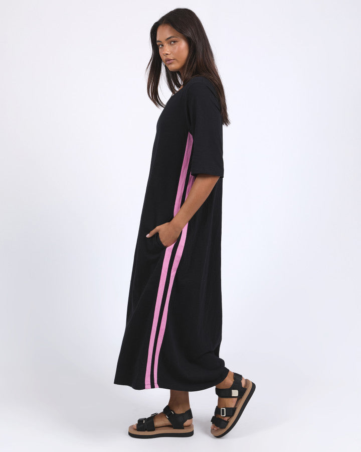 Recovery 3/4 Sleeve Dress - Black