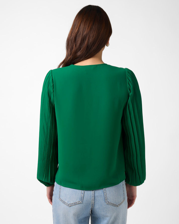 Sabine Blouse - Parakeet Green