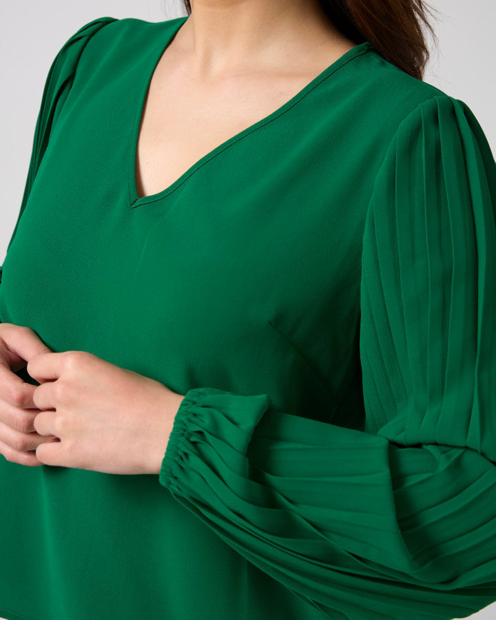 Sabine Blouse - Parakeet Green