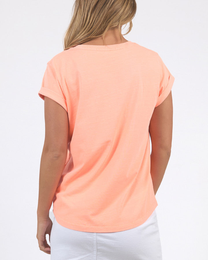 Signature Tee - Neon Peach