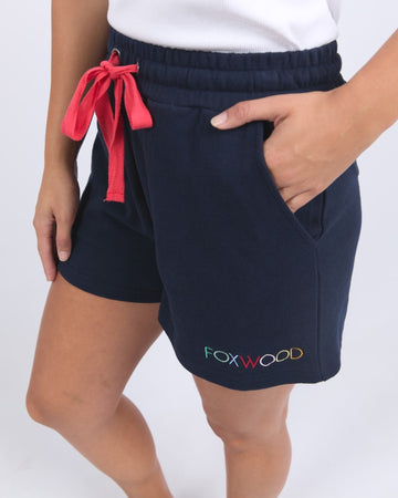 Simplified Confetti Short - Navy