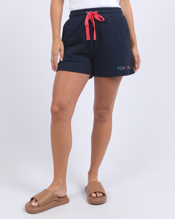 Simplified Confetti Short - Navy