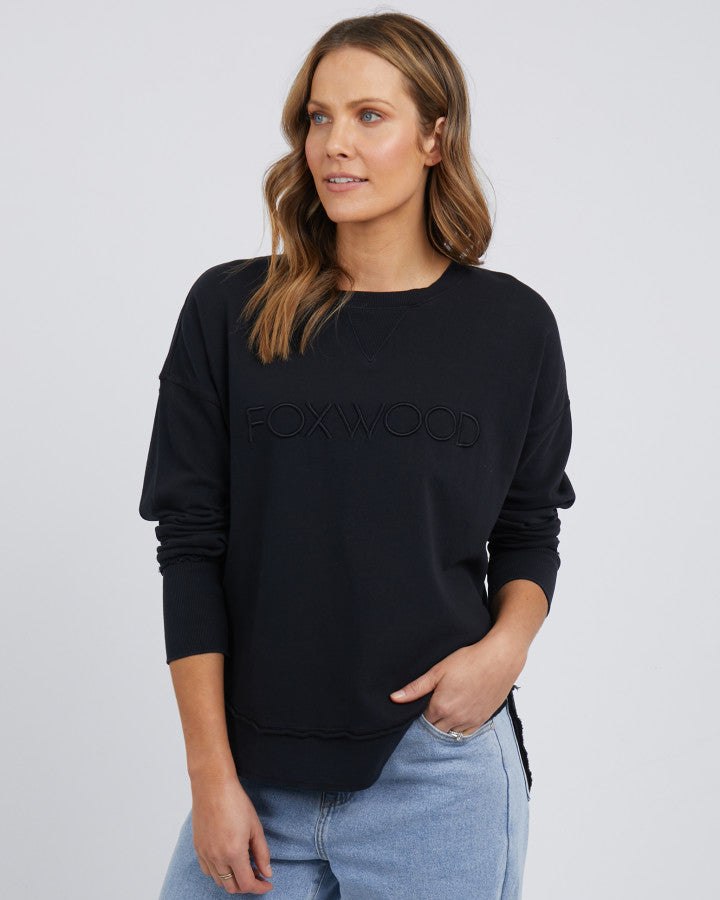 Simplified Crew - Black On Black