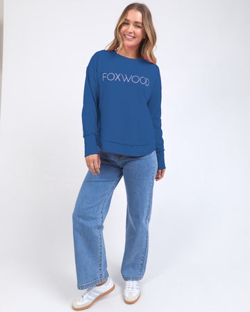 Simplified Metallic Crew - Blue