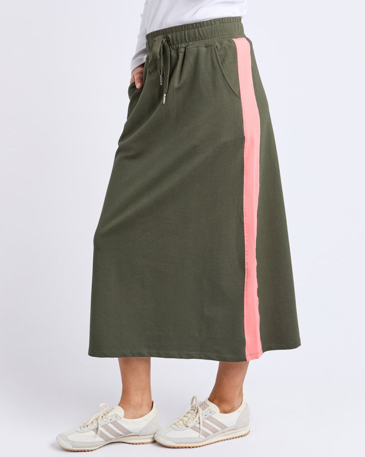 Sloane Fleece Skirt - Basil