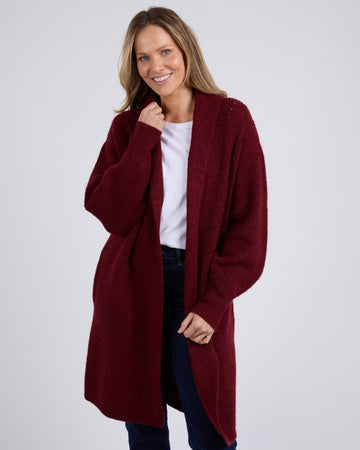 Sylvie Longline Cardi - Merlot