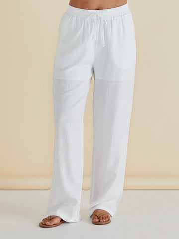 Zaza Relax Pant - White