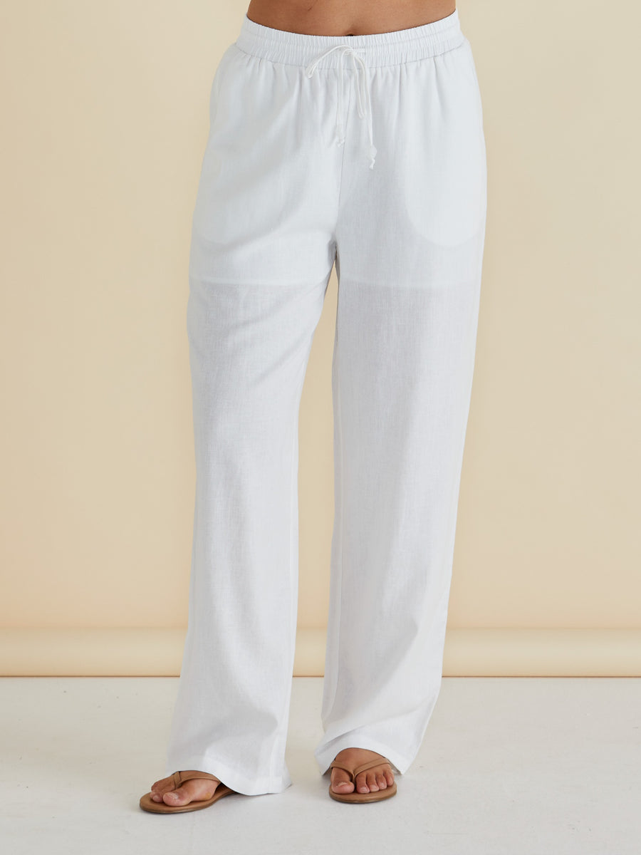 Zaza Relax Pant - White