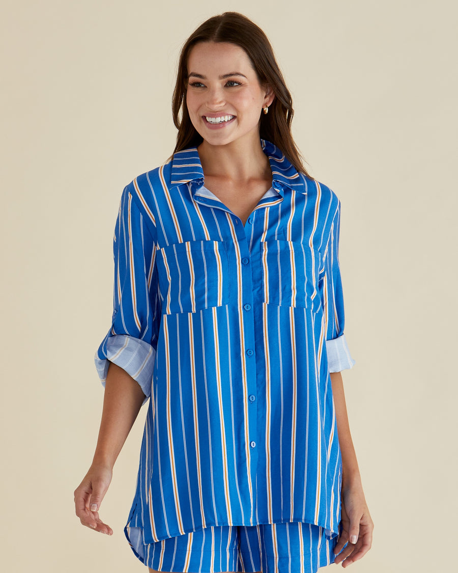Mills Shirt - Blue Stripe