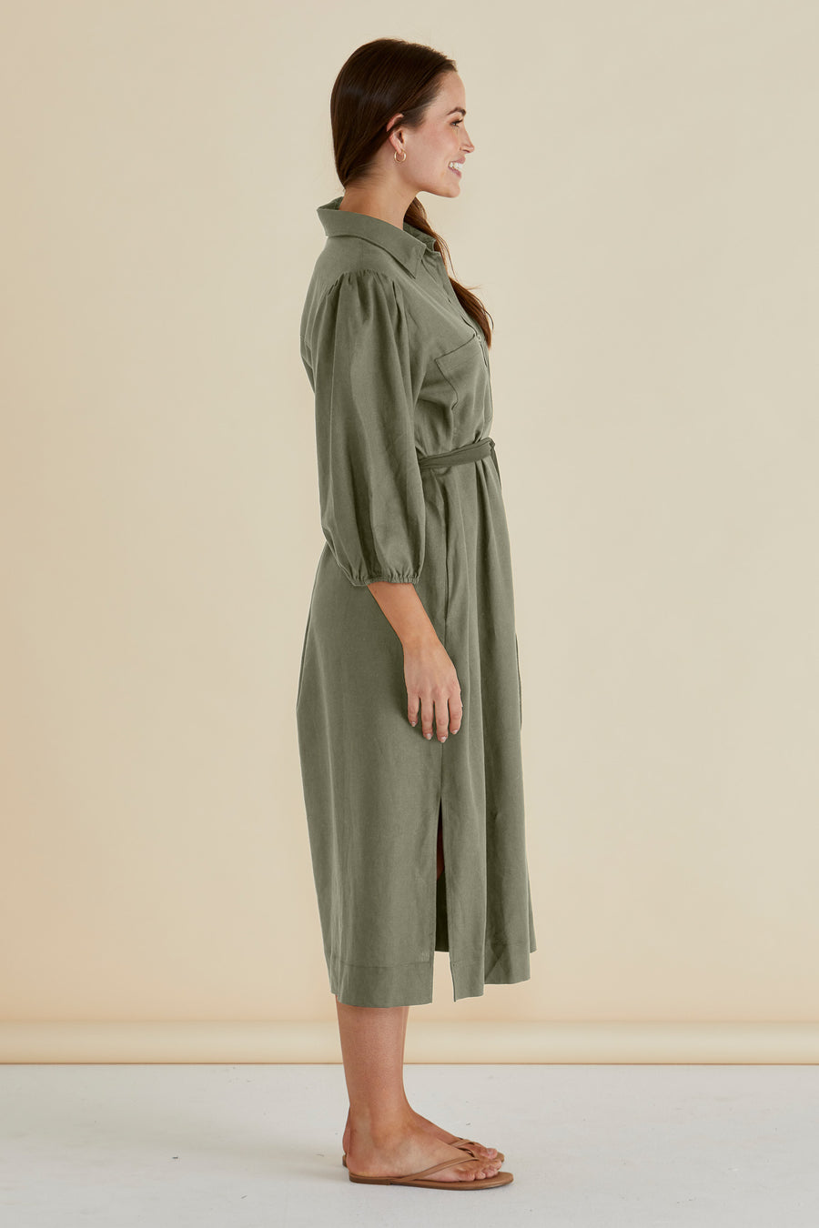 Angelina Dress - Olive