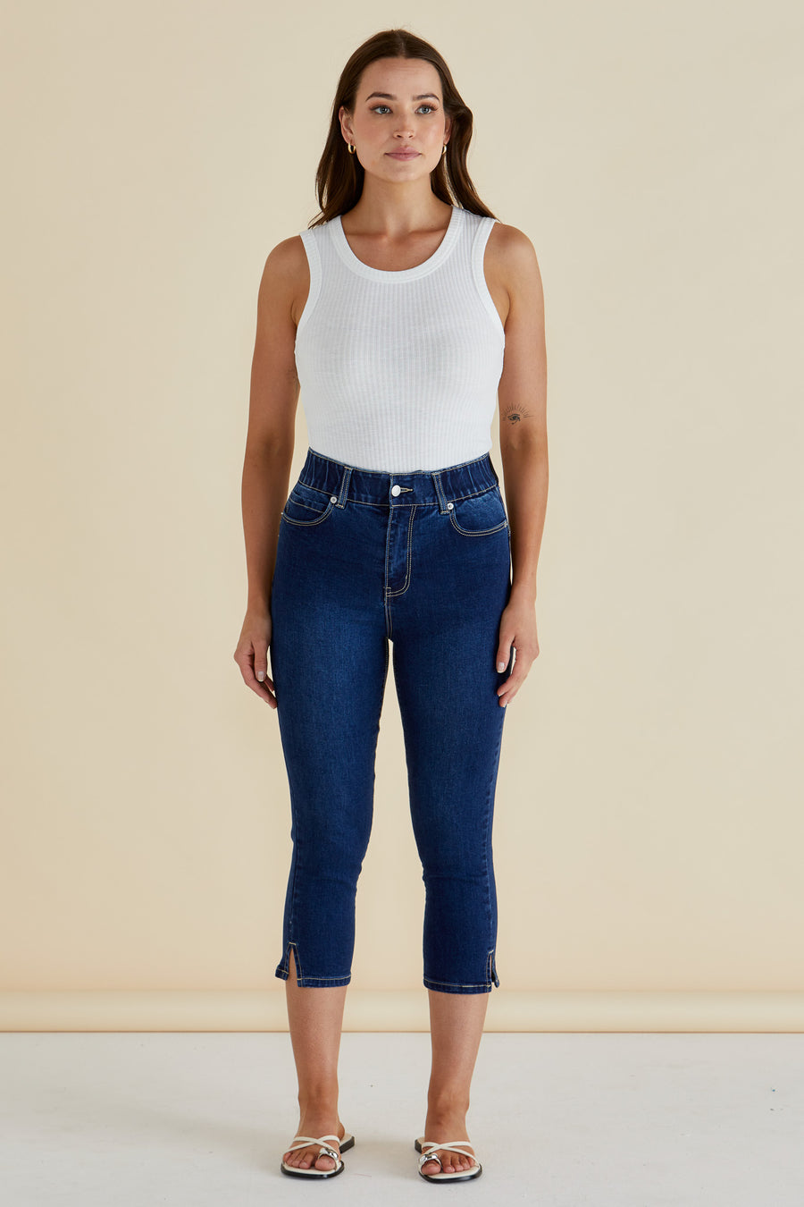 Camila Crop Jeans - Midnight Denim
