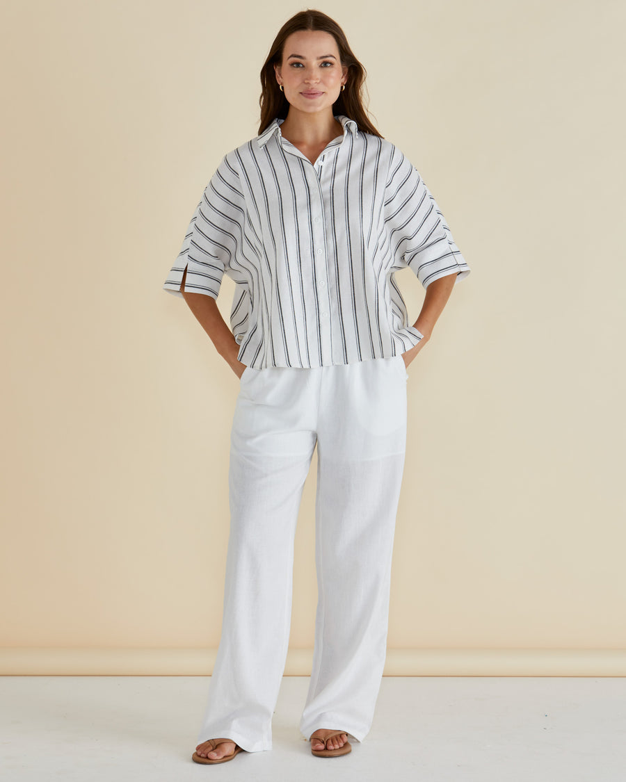 Zaza Relax Pant - White