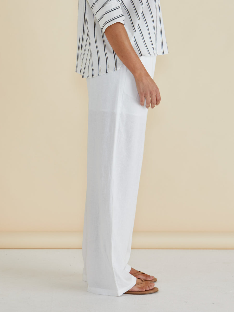 Zaza Relax Pant - White