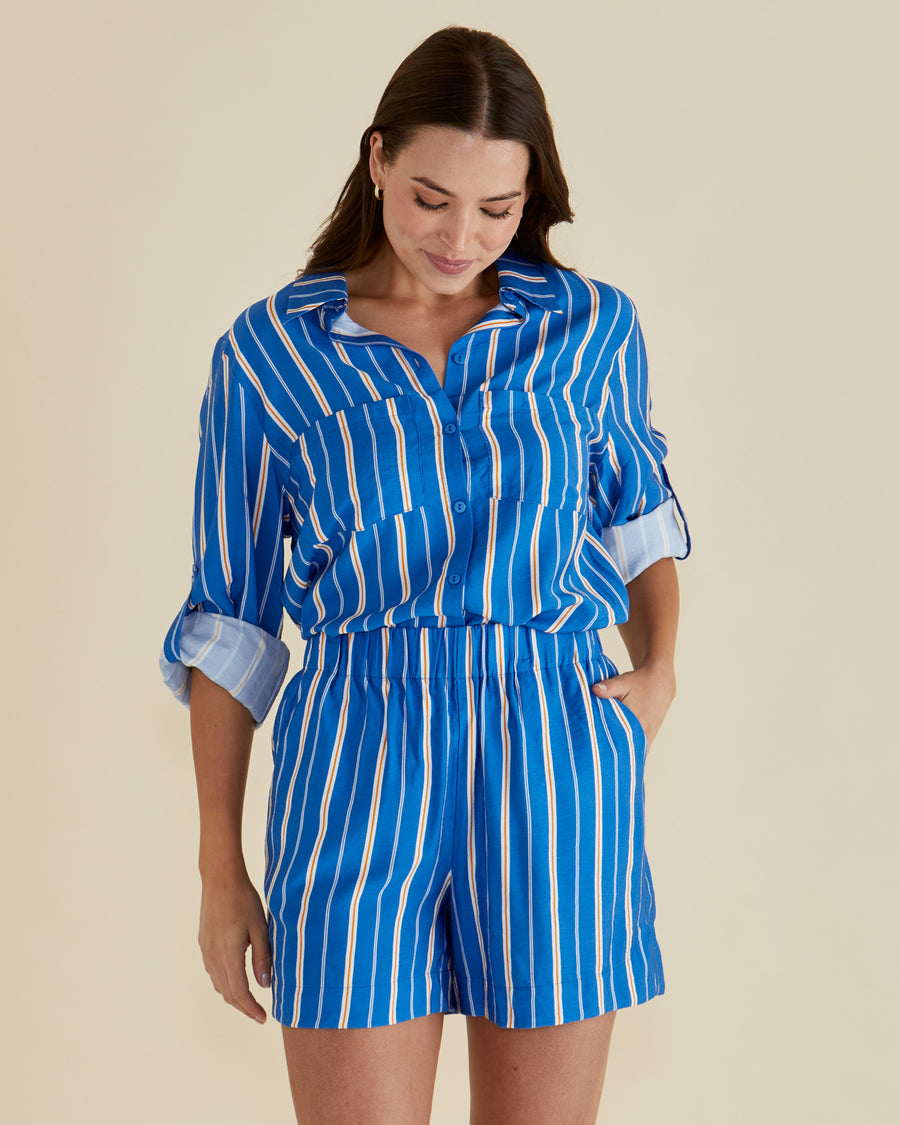 Mills Shirt - Blue Stripe