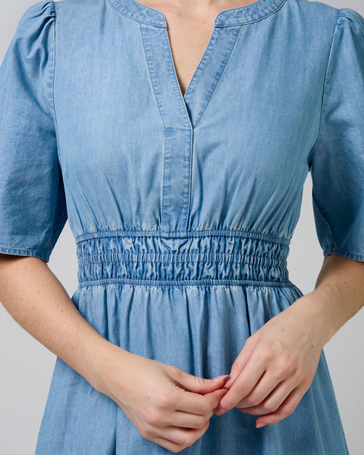Vittoria Dress - Light Wash
