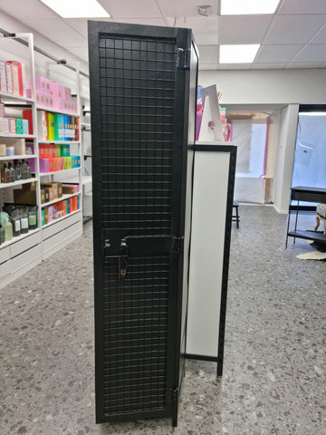Detroit Tall Black Metal Display Unit