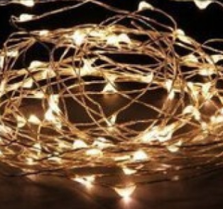 10m Silver Wire Seed Lights (AA)