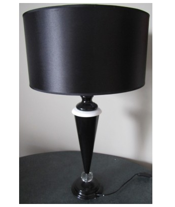 Black Diamond Point Table Lamp