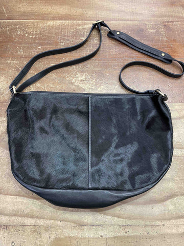 Slouchy Cowhide Bag – Naples/Black