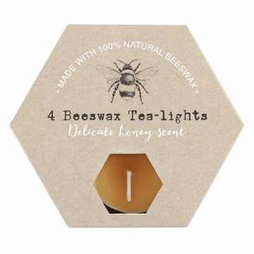 Beeswax Tea-Light Candle - Delicate Honey Scent