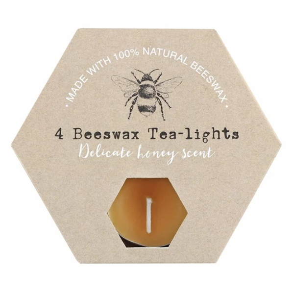 Beeswax Tea-Light Candle - Delicate Honey Scent