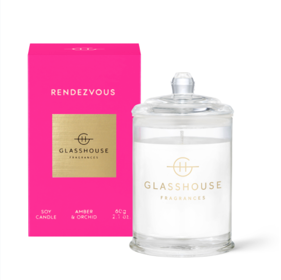 Glasshouse Fragrances Rendezvous Candle - 60g