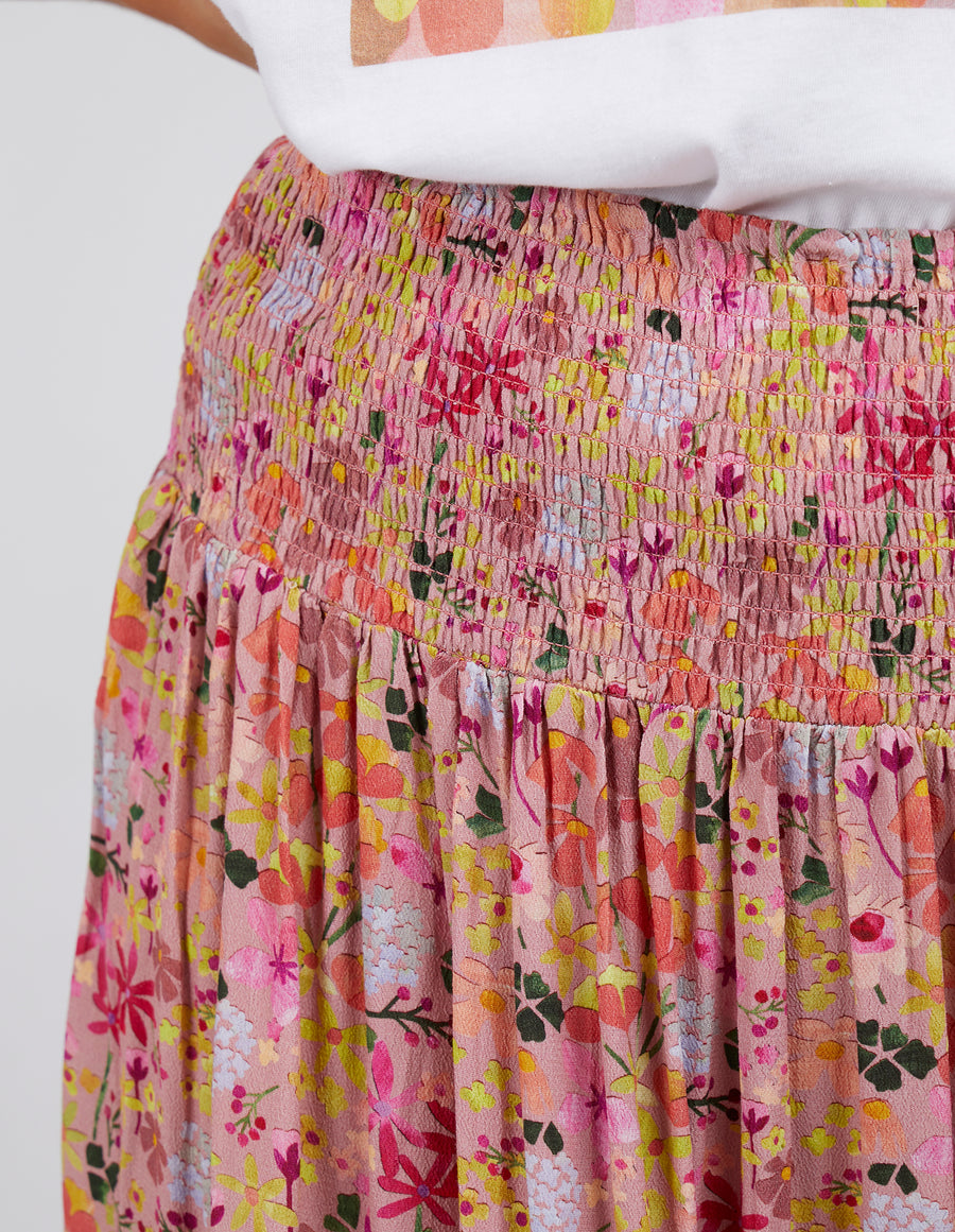 Laura Skirt - Coral Blush Floral Print