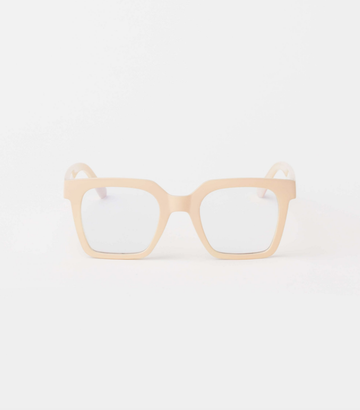Blue Light Glasses - Milan Transparent Beige