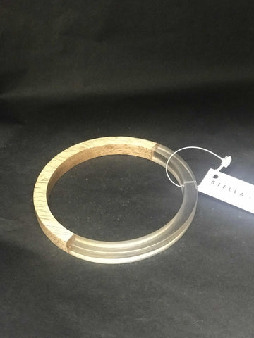 Maki Wood/Clear Bracelet