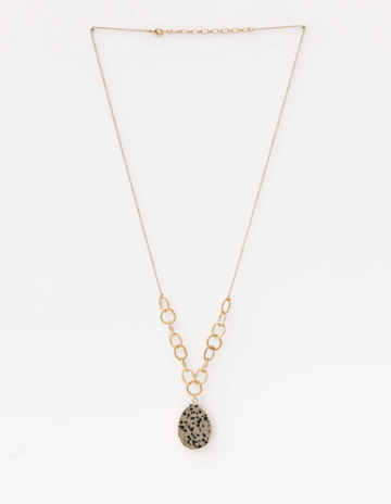 Gem Stone Chain Necklace