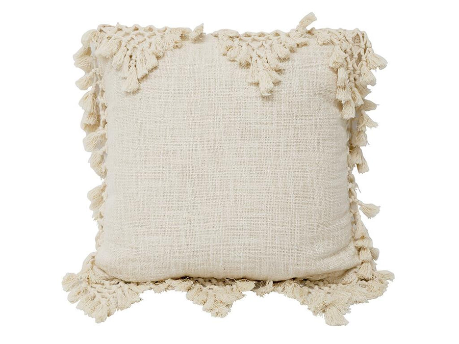 Rosa Cotton Slub Cushion/Square - Natural