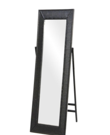 Arch Woven Floor Standing Mirror