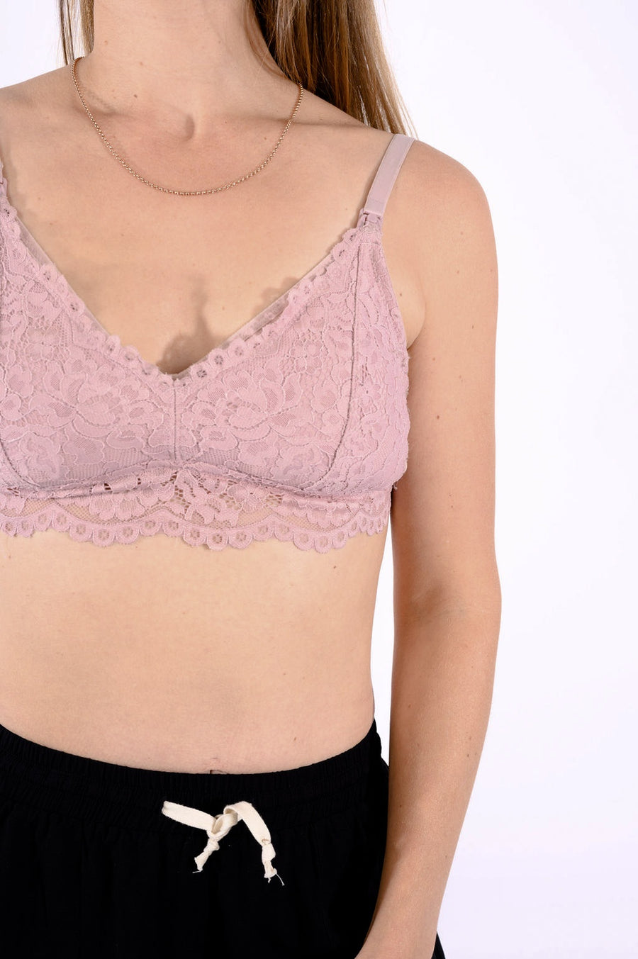 Lace Bralette - Blush