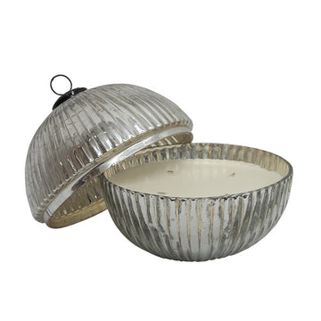 Ribbed Bauble Candle - Large