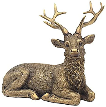 Bronzed Lying Stag